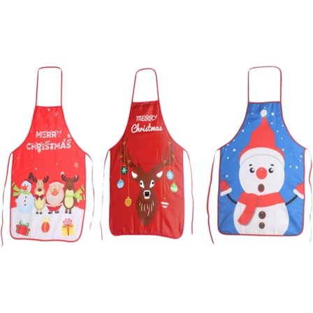 Juleforklæder til voksne Husholdnings Dekorative Madlavningsforklæder Robust