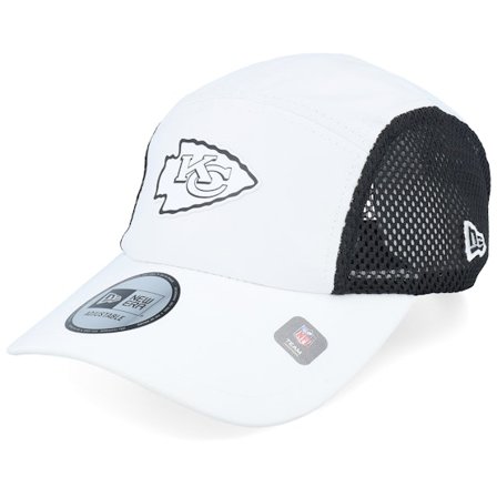 New Era - NFL White Czapka Z Daszkiem - Kansas City Chiefs Poly Runner White/Black 5-panel @ Hatstore