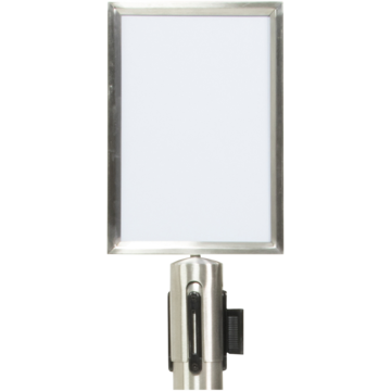 Skylt Avspärrningsstolpe