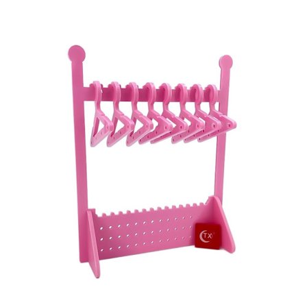 Korvakorut Kaulakoru Säilytys Ripustin Korvakoru Näytä teline PINK