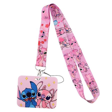 Lilo & Stitch Tegneserie Lanyard Arbejde og Skole Skole ID Kort Holder Mobiltelefon Holder Halskæde