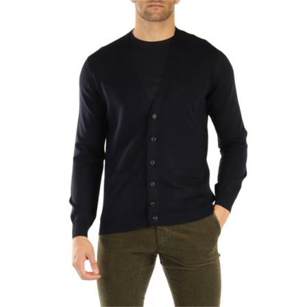 Alpha Studio Cardigans Blå, Herre
