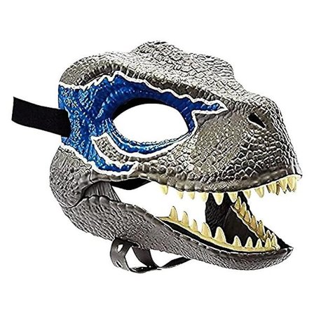 3D dinosauriemask Cosplay huvudbonad Jurassic World Raptor present