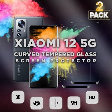 2-Pack XIAOMI 12 Näytönsuoja - Karkaistu Lasi 9H - Super laatu 3D