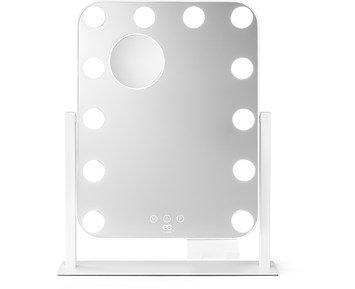 EC by Wilfa Sminkspegel Shine - Sminkspegel med LED-ljus & mobilhållare