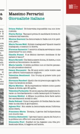 Giornaliste italiane Massimo Ferrarini