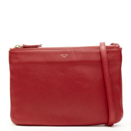 Celine Vintage, Pre-owned Cross Body Bags Rood, Dames, Maat:ONE Size,leer