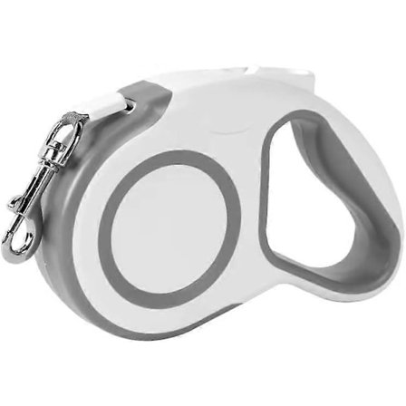 Nytt infällbart hundkoppel, trasselfritt | 4,8 m starkt nylonband | Enhandsbromssystem | Stödjer upp till 30 kg | 180° utan lindning