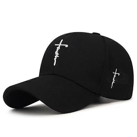 Fashion Faith Broderi Baseball Keps Män Kvinnor Vår Sommar Solhattar Bomull Snapback Keps Unisex Hip Hop Truckerkepsar Gorras
