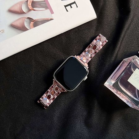 Klockarmband för Apple Watch iWatch S1-9 generation SE 38/40/41mm S10 generation 42mm roséguld