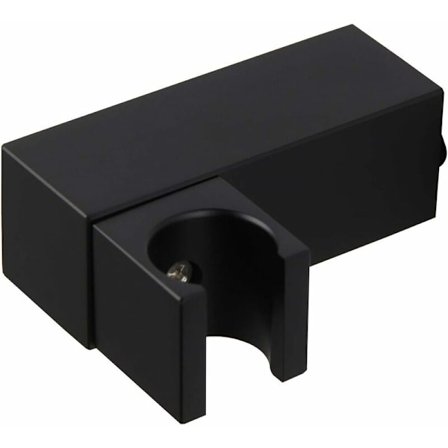 Matt Svart Duschhållare Duschmunstyckshållare Väggmonterad Mässing Han