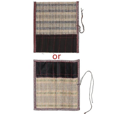 Maleri Penselholder Bambus Rullepose Kalligrafi Pen Til Etui Gardin Pakke