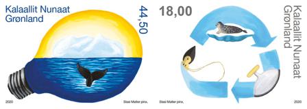 Grønland - Miljø - Postfrisk sæt 2v
