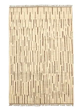 Berber Style Rug Modern Orange/Beige (Wool, Afghanistan)
