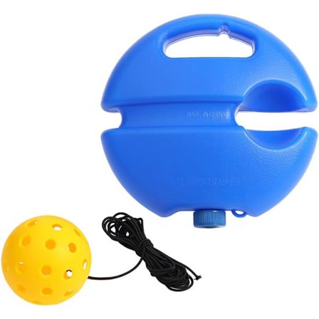 Pro Pickleball Rebounder Træner, Dobbelt-Opgraderet Solo Træningssystem med 50 meter Justerbart Reb & 2 Høj-Bounce TPR Bolde