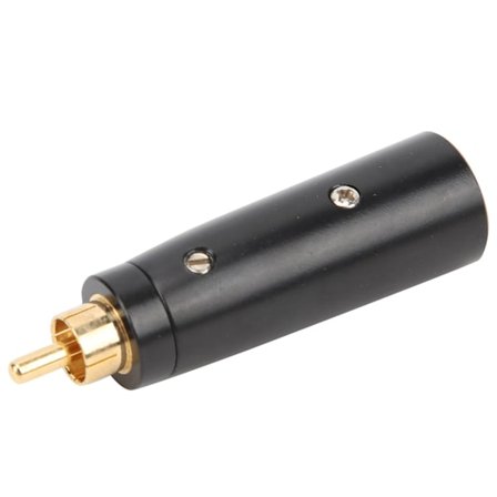 Audio Adapter RCA Stik Guitar Mikrofon Kabel Zinklegering Konverter LZ1172G
