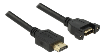 Delock HDMI-forlengelseskabel med Ethernet - 50 cm