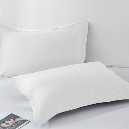 Örngott i bomull, 48x74 cm, vit