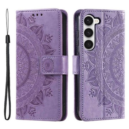 SKALO Samsung S23 Mandala Flip Cover - Lilla