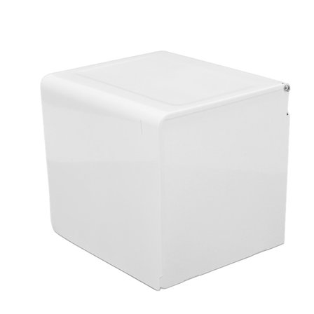 Multifunktionel Punch Free Toiletpapir Opbevaringshylde Elegant Rulleholder til Badeværelse Køkken Hvid