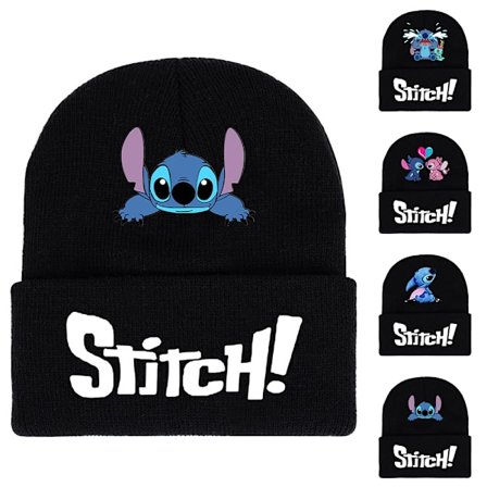 Unisex Lilo Stitch Kid tegneserie strikket lue ap