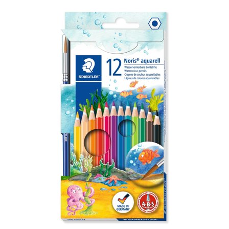 Staedtler Noris Club Aquarelle lot de 12 (à partir de 3 ans)