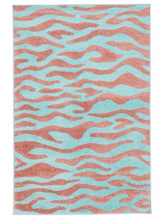 Indoor/Outdoor Rug Washable Small Woodcut - Pink/Turquoise 140X200 Modern Style