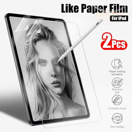 2 st Pappersliknande film kompatibel med iPad 10 10:e Pro 13 M4 12.9 2025 Skärmskydd kompatibel med iPad Air 11 5 4 M3 M2 A16 9:e generationen Mini 6 
