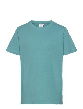T Shirt Regular Solid T-shirts Short-sleeved Blå Lindex*Betinget Tilbud