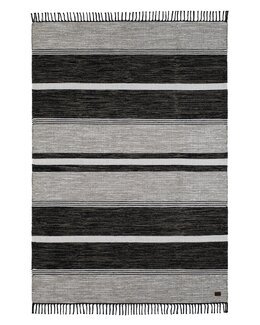 Garnmatta Vindö Svart - 135x195 cm - KM Carpets