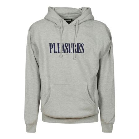 Pleasures Tickle Logo Hoody , Grijs , Heren , Maat: XL Hoodies & sweatvesten
