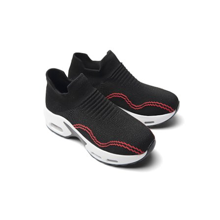Dampromenadskor Slip-on - Sock Sneakers Dam Omvårdnad Arbete Luftkudde Mesh Casual joggingskor