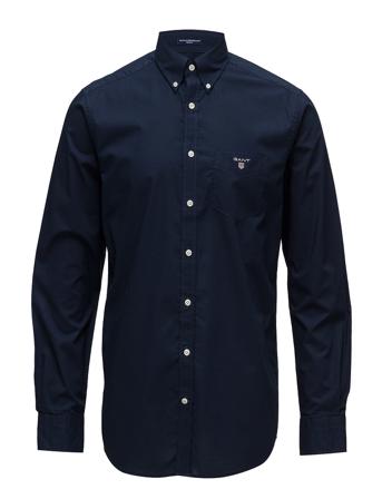 Reg Broadcloth Bd Skjorte Uformell Blå GANT