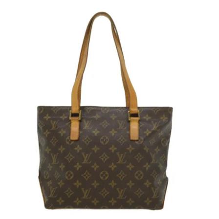 Louis Vuitton Vintage, Pre-owned Cabas Piano Monogram Tote Bag Bruin, Dames, Maat:ONE Size,leather