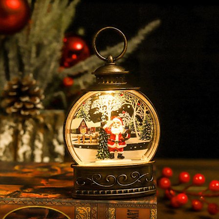 jul Snow Globe, Christmas Snow Globe Lykta, Santa
