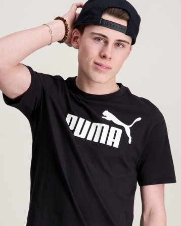 Puma ESS No. 1 Logo Tee B Sort T-shirts Dreng - Kids Brand Store