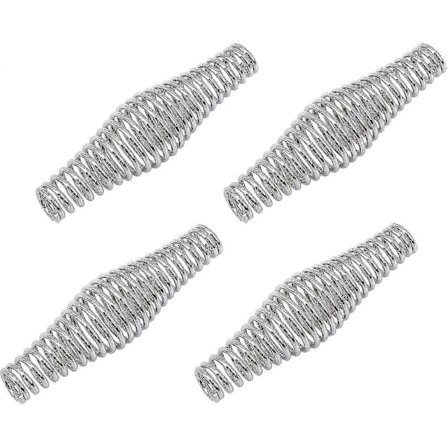 Håndtak i rustfritt stål Fjær Grill Røyker Grillgrop Vedovn Komfyr, Kraftig Fjær Grill Hånd Erstatning Hjem Peis Tilbehør Grillverktøy