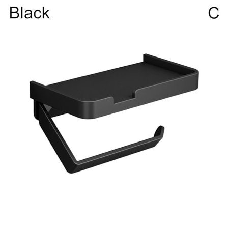 Mjukpappersrullehållare SVART C C