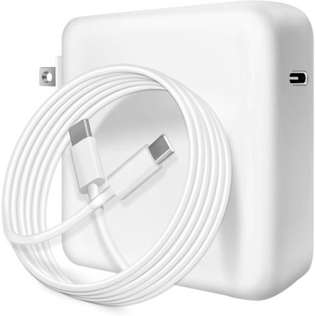Mac Book Pro Oplader 96W USB-C Hurtig Oplader Stabil Udgangsstrømadapter til MacBook Pro/MacBook Air 16, 15, 14, 13 tommer M4 M3 M2 M1 fra 2017-2025, 