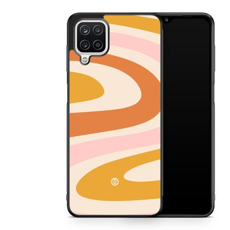 Bjornberry Skal Samsung Galaxy A12 -Orange 70-tal