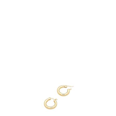 Tom Wood, Classic Hoop Earrings Geel, Dames, Maat:ONE Size,Zilver