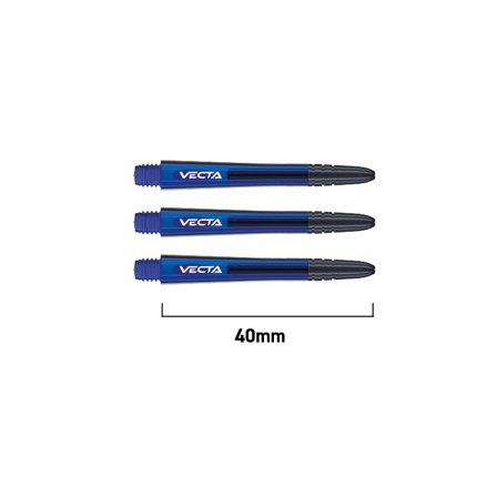 Winmau Vecta Dart Shafts 6pcs Polycarbonate Blue/Black/Red 34mm/37mm/40mm Professional Replacement Shafts Accessories for Darts