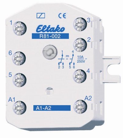 Eltako R81-002-230VAC Arbeidsstrømrelé 2 vekslende, 230 V, 10 A, Elfordeling & strømforsyning