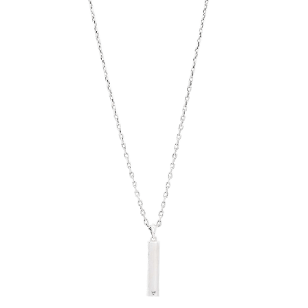 by BILLGREN Silverhalsband | Avlång Stav Nobel Accessoarer Herr Silver 50 cm