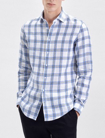 Seidensticker Cityhemden 1/1 Arm - Blue - 38