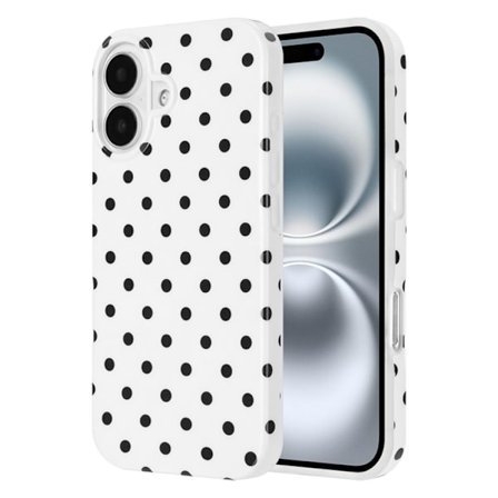 Mobilskal till iPhone 17 Dot Design Imd Tpu - Vit