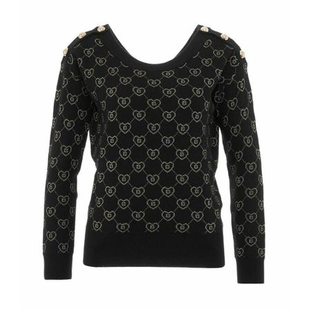 Blugirl, Knitwear Rf 2115Ma 21N 22 Zwart, Dames, Maat:M
