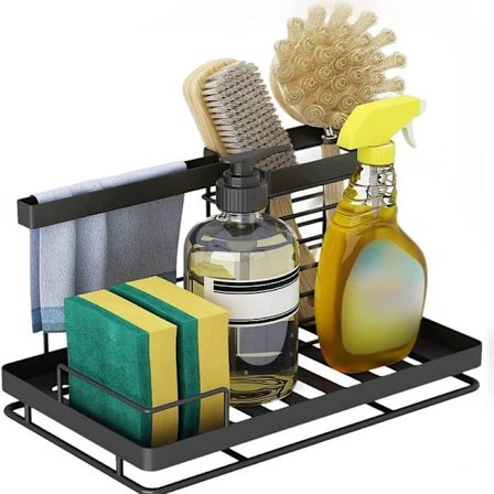 Diskhossvamp hållare, diskho förvaring svamp borste hållare arrangör med