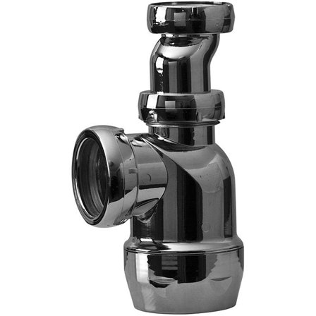 Faluplast 8073850 Pungvattenlås 40 x G32 Krom, Inomhusavlopp