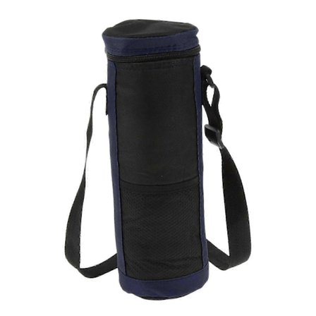Bærbar 2L Vinkølertaske Camping Rejse Isoleret Taske Letvægts Cylinder Vinflaske Køler Bærer med Sidenet